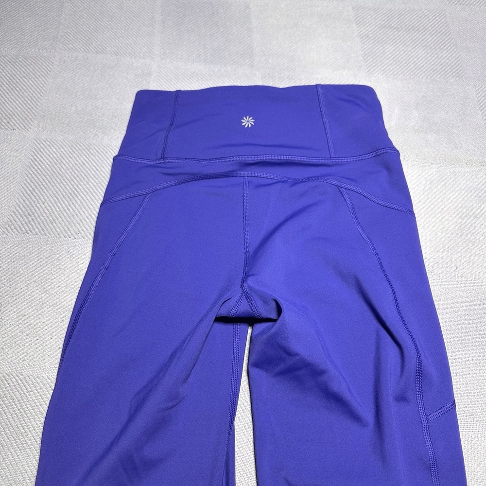 Athleta Rainier Bootcut Pants Womens Size XS Purple Flare High Rise Athleisure - Picture 8 of 16